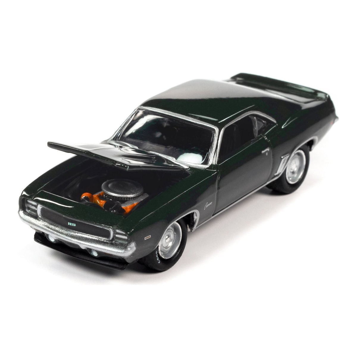 1969 Chevrolet COPO Camaro RS Fathom Green Metallic "MCACN (Muscle Car and Corvette Nationals)" Limited Edition to 4140 pieces Worldwide "Muscle Cars USA" Series 1/64 Diecast Model Car by Johnny Lightning-Johnny Lightning-ModelCars.com