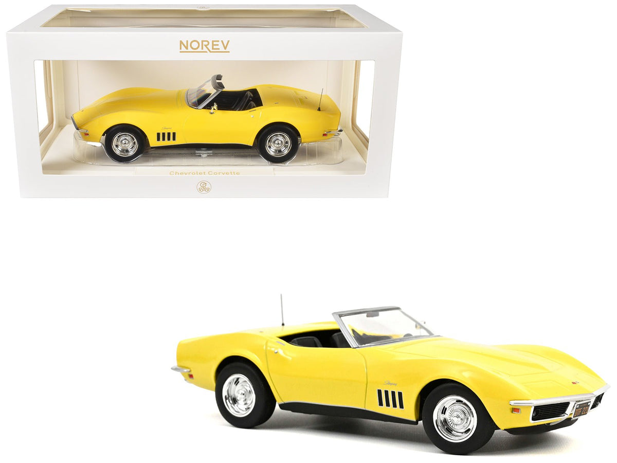 1969 Chevrolet Corvette Cabriolet Daytona Yellow 1/18 Diecast Model Car by Norev-Norev-ModelCars.com