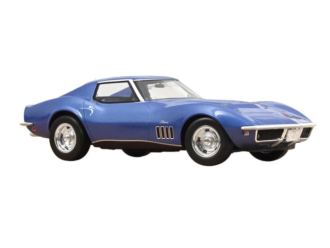 1969 Chevrolet Corvette Coupe Le Mans Blue Metallic with Blue Interior 1/18 Diecast Model Car by Norev-Norev-ModelCars.com