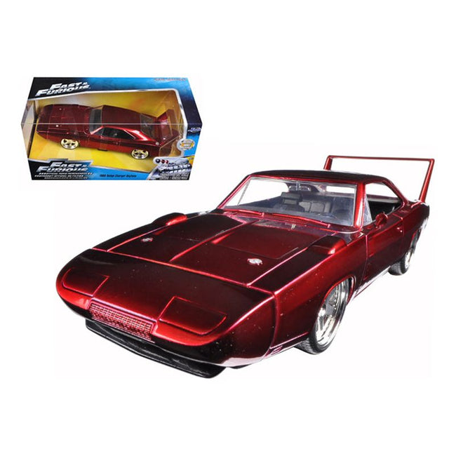 1969 Dodge Charger Daytona Red "Fast & Furious 7" (2015) Movie 1/24 Diecast Model Car by Jada-Jada-ModelCars.com