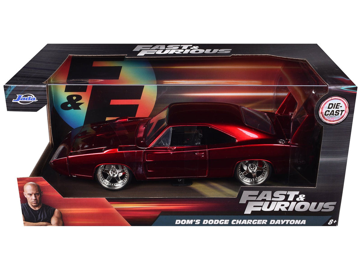 1969 Dodge Charger Daytona Red "Fast & Furious 7" (2015) Movie 1/24 Diecast Model Car by Jada-Jada-ModelCars.com