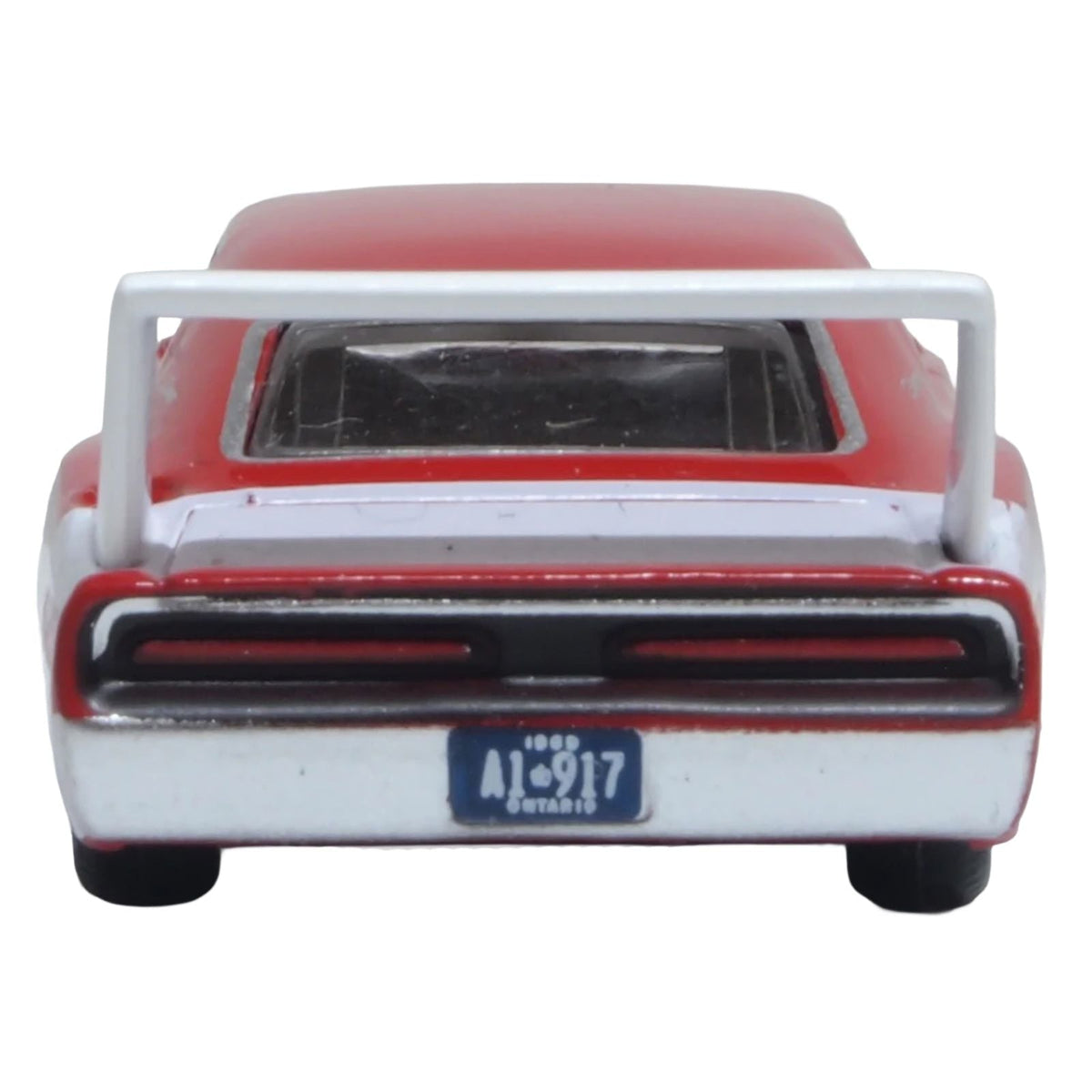 1969 Dodge Charger Daytona Red with White Stripe 1/87 (HO) Scale Diecast Model Car by Oxford Diecast-Oxford Diecast-ModelCars.com