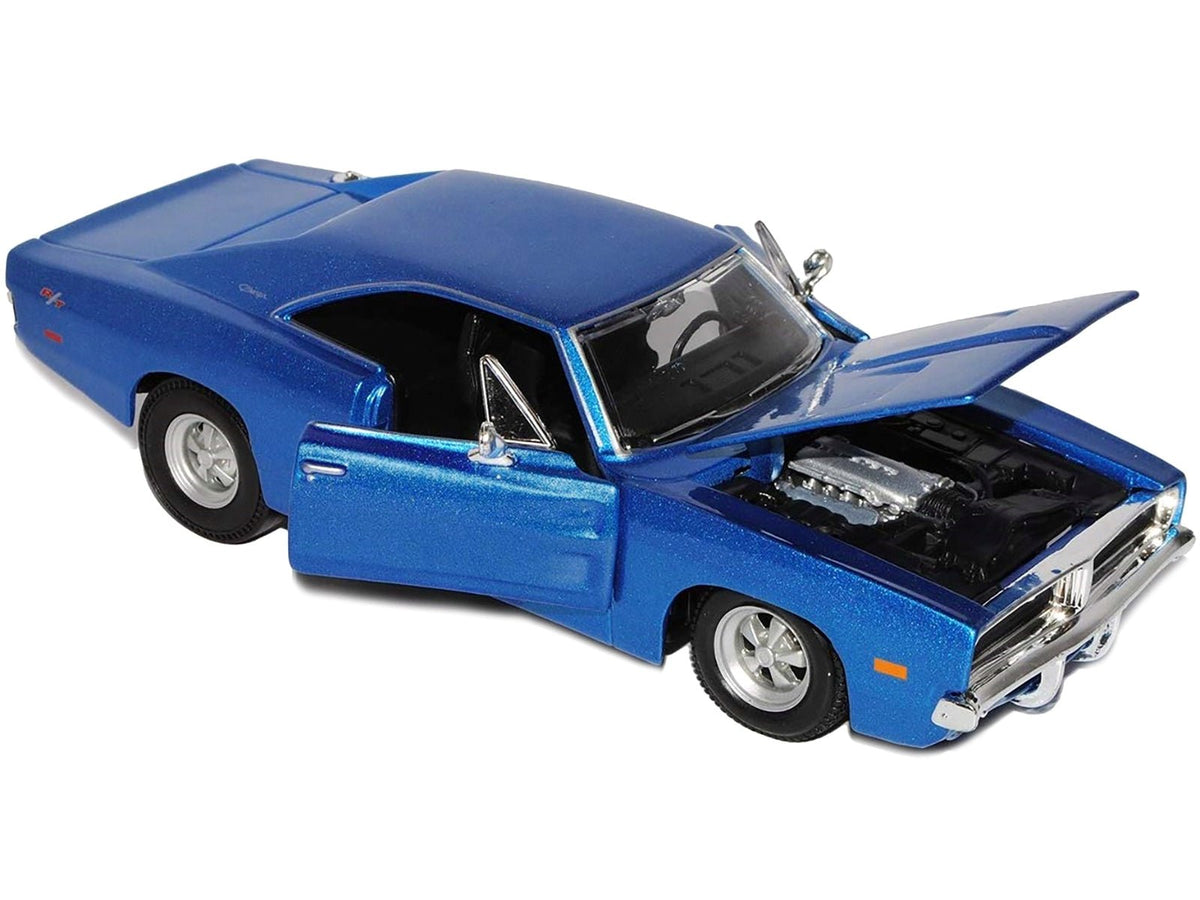 1969 Dodge Charger R/T Hemi Silver 1/25 Diecast Car Model by Maisto-Maisto-ModelCars.com