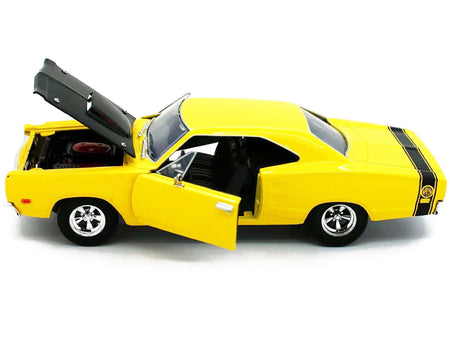 1969 Dodge Coronet Super Bee Yellow 1/24 Diecast Car Model by Motormax-Motormax-ModelCars.com