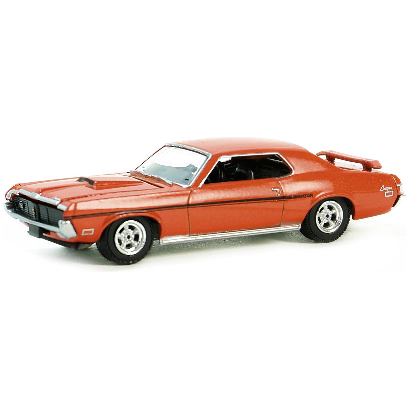 1969 Mercury Cougar Eliminator Competition Orange with Black Stripes "GreenLight Muscle" Series 28 1/64 Diecast Model Car by Greenlight - Greenlight - ModelCars.com
