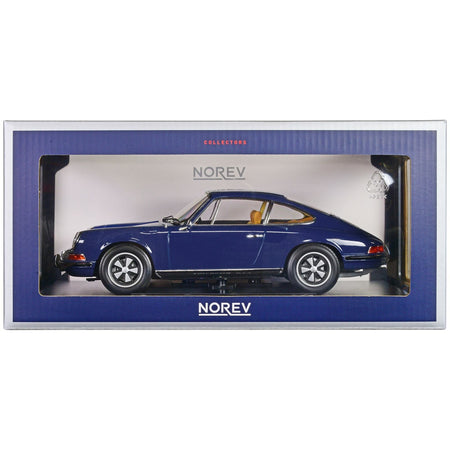 1969 Porsche 911 S Blue 1/18 Diecast Model Car by Norev - Norev - ModelCars.com