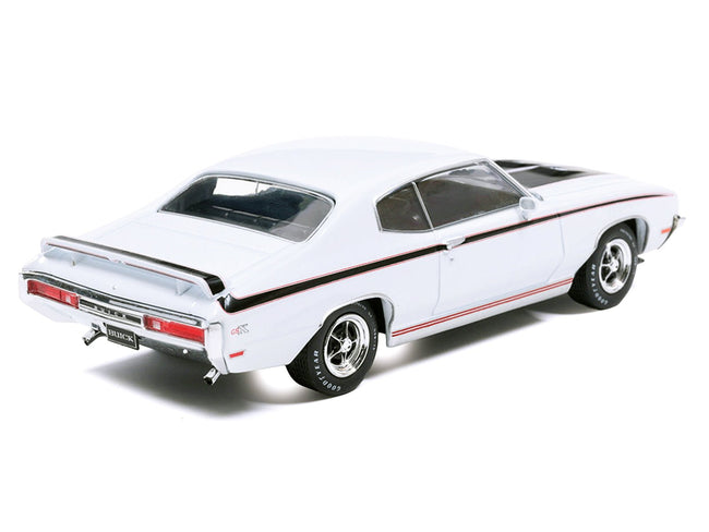 1970 Buick GSX Apollo White with Black and Red Stripes 1/43 Diecast Model by IXO Models-IXO-ModelCars.com