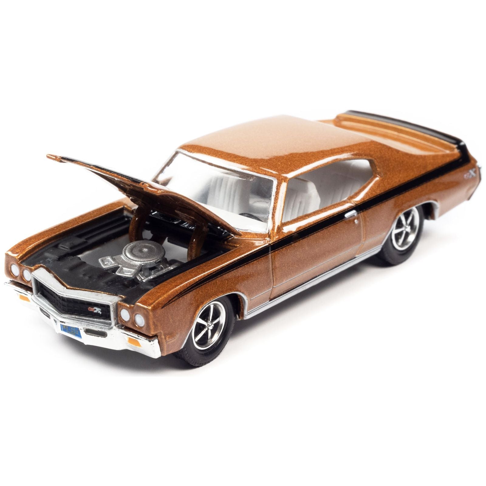 1970 Buick GSX Orange Metallic with Black Stripes and Hood "Racing Champions Mint 2022" Release 2 Limited Edition to 8500 pieces Worldwide 1/64 Diecast Model Car by Racing Champions - Racing Champions - ModelCars.com
