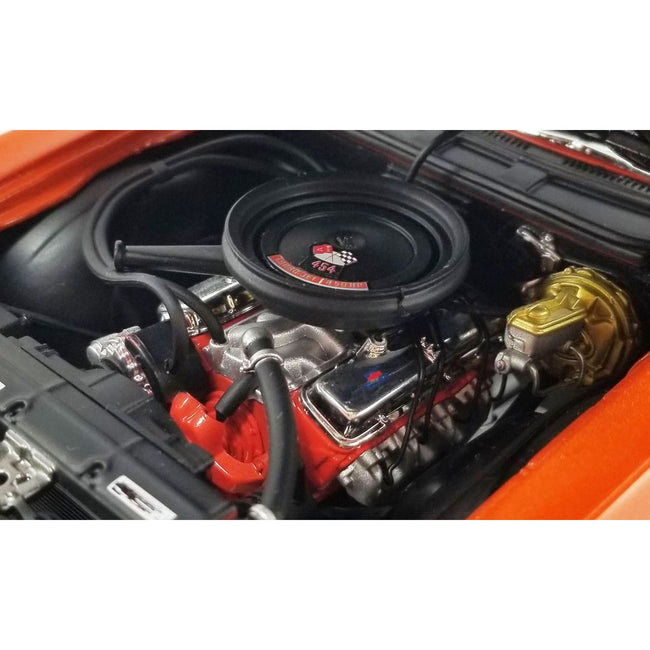 1970 Chevrolet Chevelle SS 454 LS6 "Sunkist" Orange with Black Hood Stripes Limited Edition to 300 pieces Worldwide 1/18 Diecast Model Car by ACME-Acme-ModelCars.com