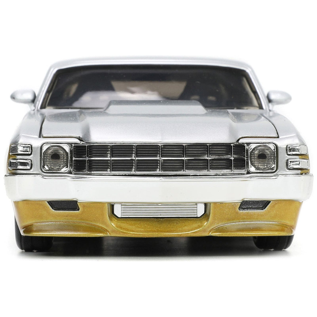 1970 Chevrolet Chevelle SS Gold and Silver Metallic "Bigtime Muscle" 1/24 Diecast Model Car by Jada-Jada-ModelCars.com