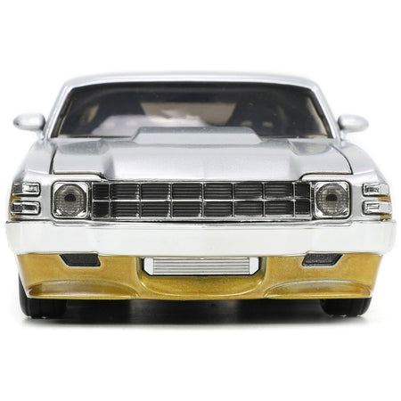 1970 Chevrolet Chevelle SS Gold and Silver Metallic "Bigtime Muscle" 1/24 Diecast Model Car by Jada-Jada-ModelCars.com