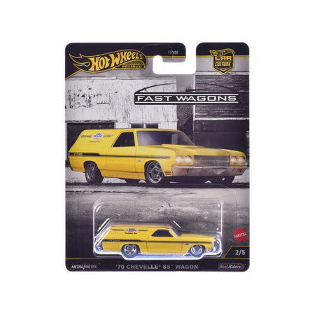 1970 Chevrolet Chevelle SS Wagon "Yenko" Yellow "Fast Wagons" Series Diecast Model Car by Hot Wheels-Hotwheels-ModelCars.com