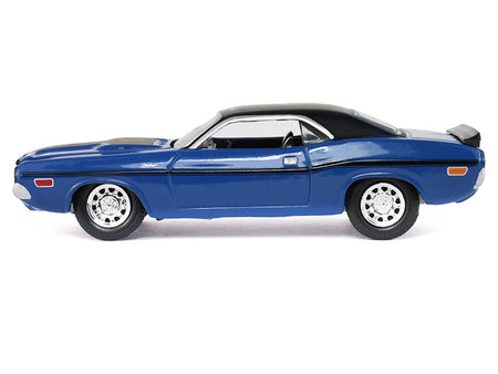 1970 Dodge Challenger Blue with Black Top "America 250 Edition" "Anniversary Collection" Series 18 1/64 Diecast Model Car by Greenlight-Greenlight-ModelCars.com