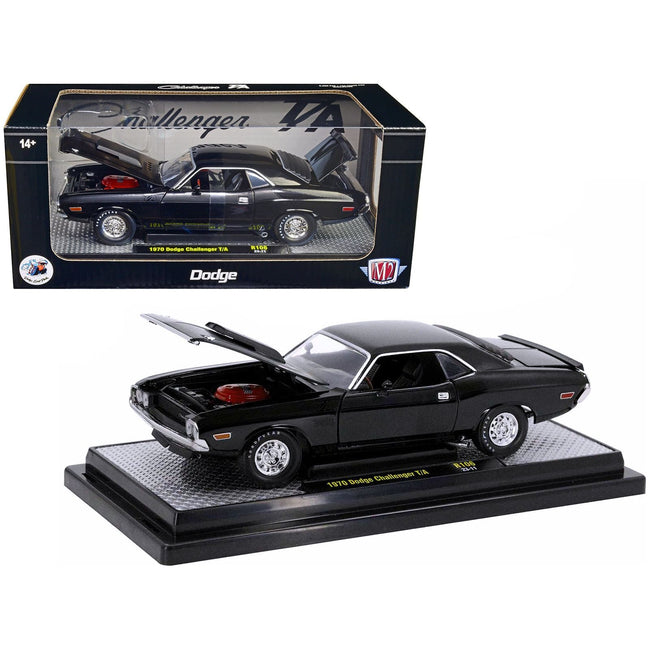1970 Dodge Challenger T/A Black Limited Edition to 5250 pieces Worldwide 1/24 Diecast Model Car by M2 Machines-M2-ModelCars.com