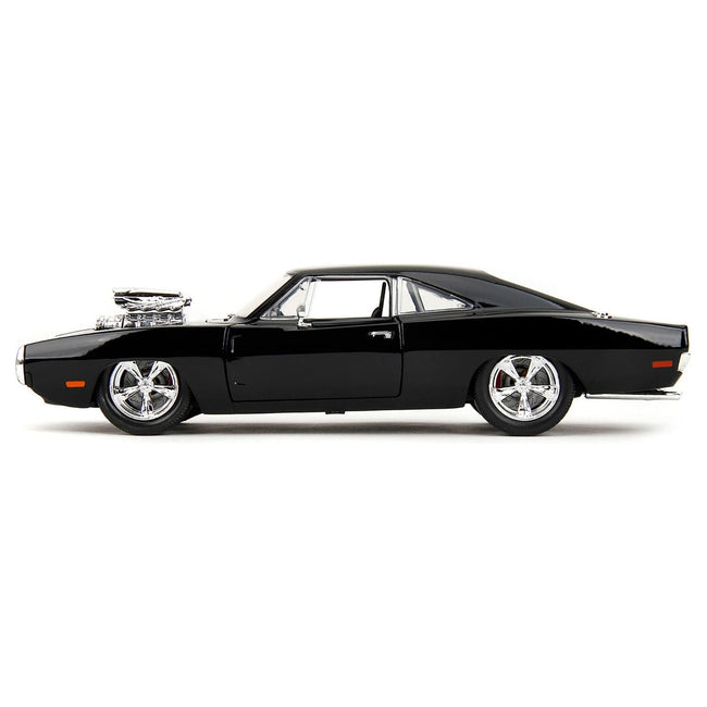 1970 Dodge Charger Black with Race Interior "Fast & Furious" Movie 1/24 Diecast Model Car by Jada-Jada-ModelCars.com