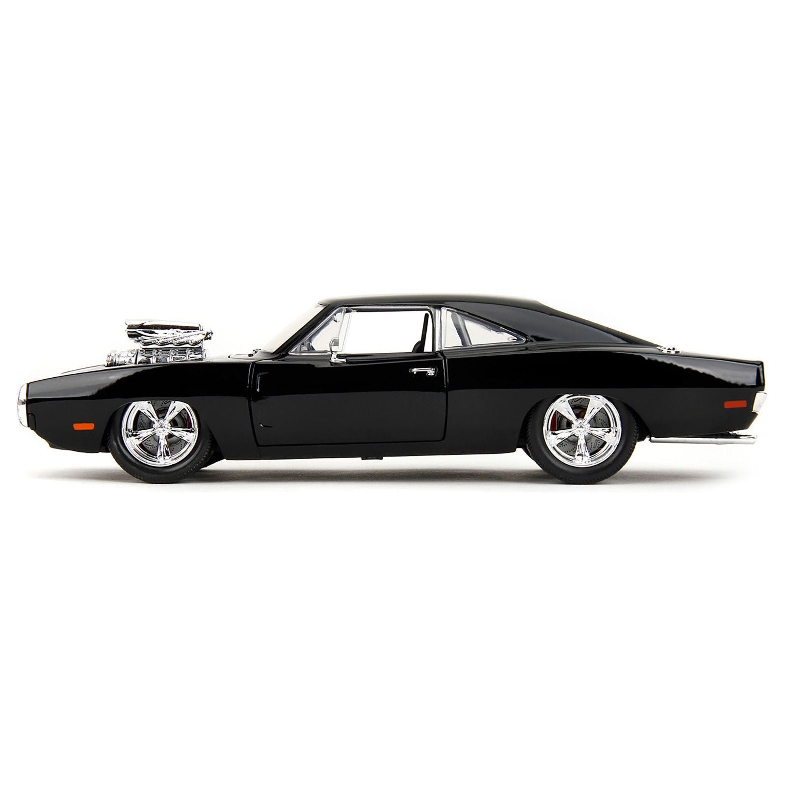 1970 Dodge Charger Black with Race Interior "Fast & Furious" Movie 1/24 Diecast Model Car by Jada - Jada - ModelCars.com