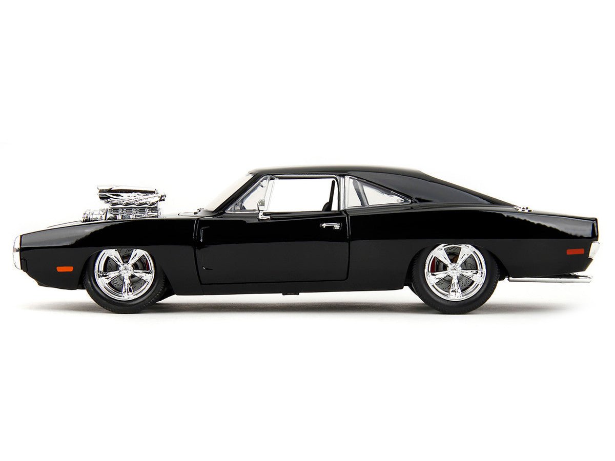 1970 Dodge Charger Black with Race Interior "The Fast and the Furious" (2001) Movie "25 Years of Fast & Furious" Series 1/24 Diecast Model Car by Jada-Jada-ModelCars.com
