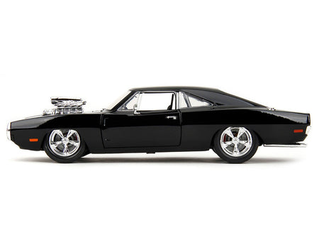 1970 Dodge Charger Black with Race Interior "The Fast and the Furious" (2001) Movie "25 Years of Fast & Furious" Series 1/24 Diecast Model Car by Jada-Jada-ModelCars.com