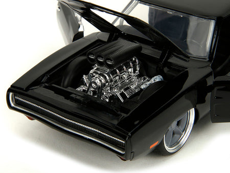 1970 Dodge Charger R/T Black "Fast X" (2023) Movie "Fast & Furious" Series 1/24 Diecast Model Car by Jada-Jada-ModelCars.com