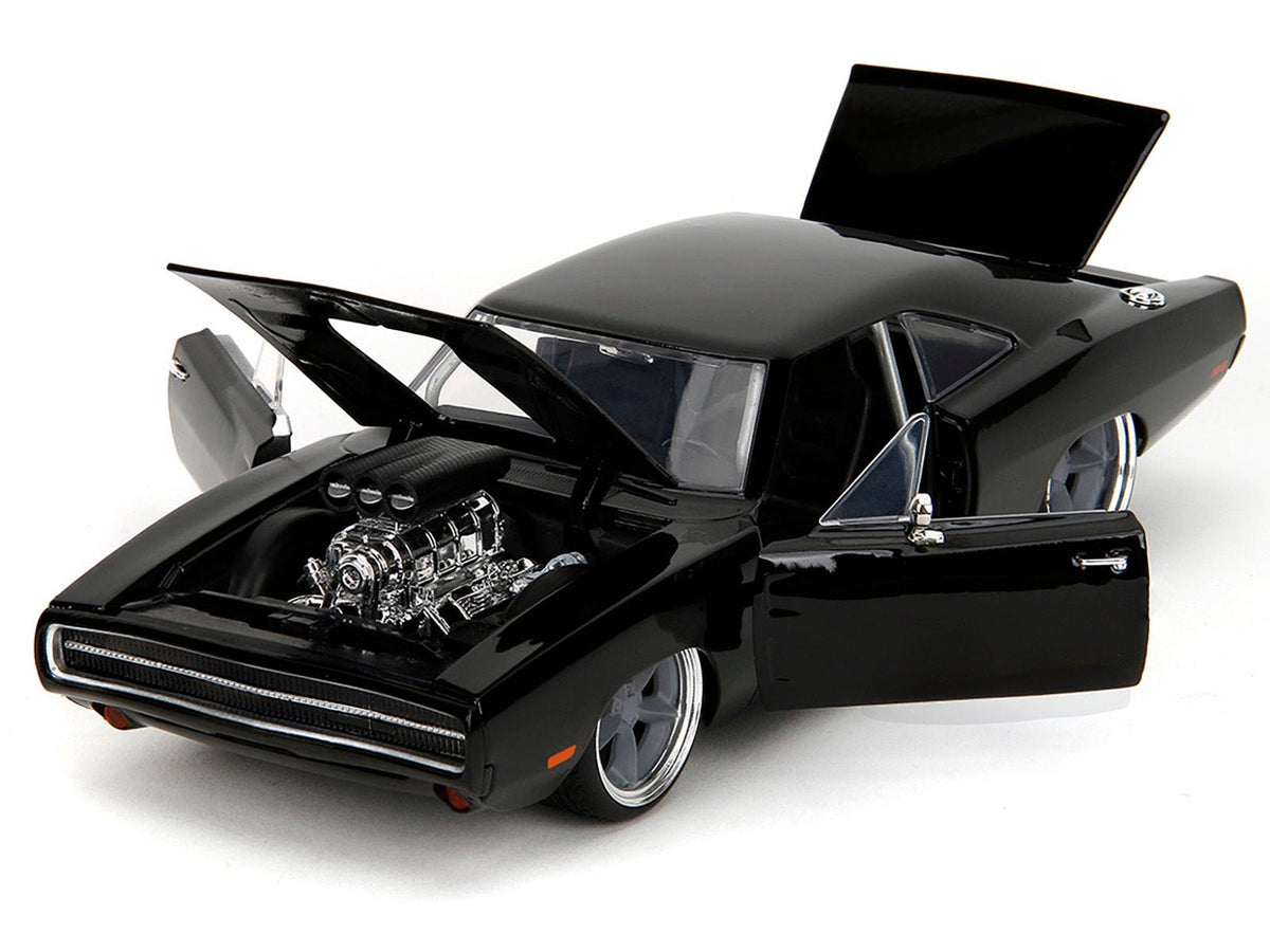 1970 Dodge Charger R/T Black "Fast X" (2023) Movie "Fast & Furious" Series 1/24 Diecast Model Car by Jada-Jada-ModelCars.com