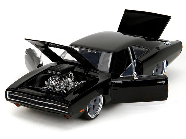 1970 Dodge Charger R/T Black "Fast X" (2023) Movie "Fast & Furious" Series 1/24 Diecast Model Car by Jada-Jada-ModelCars.com