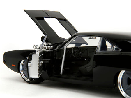 1970 Dodge Charger R/T Black "Fast X" (2023) Movie "Fast & Furious" Series 1/24 Diecast Model Car by Jada-Jada-ModelCars.com