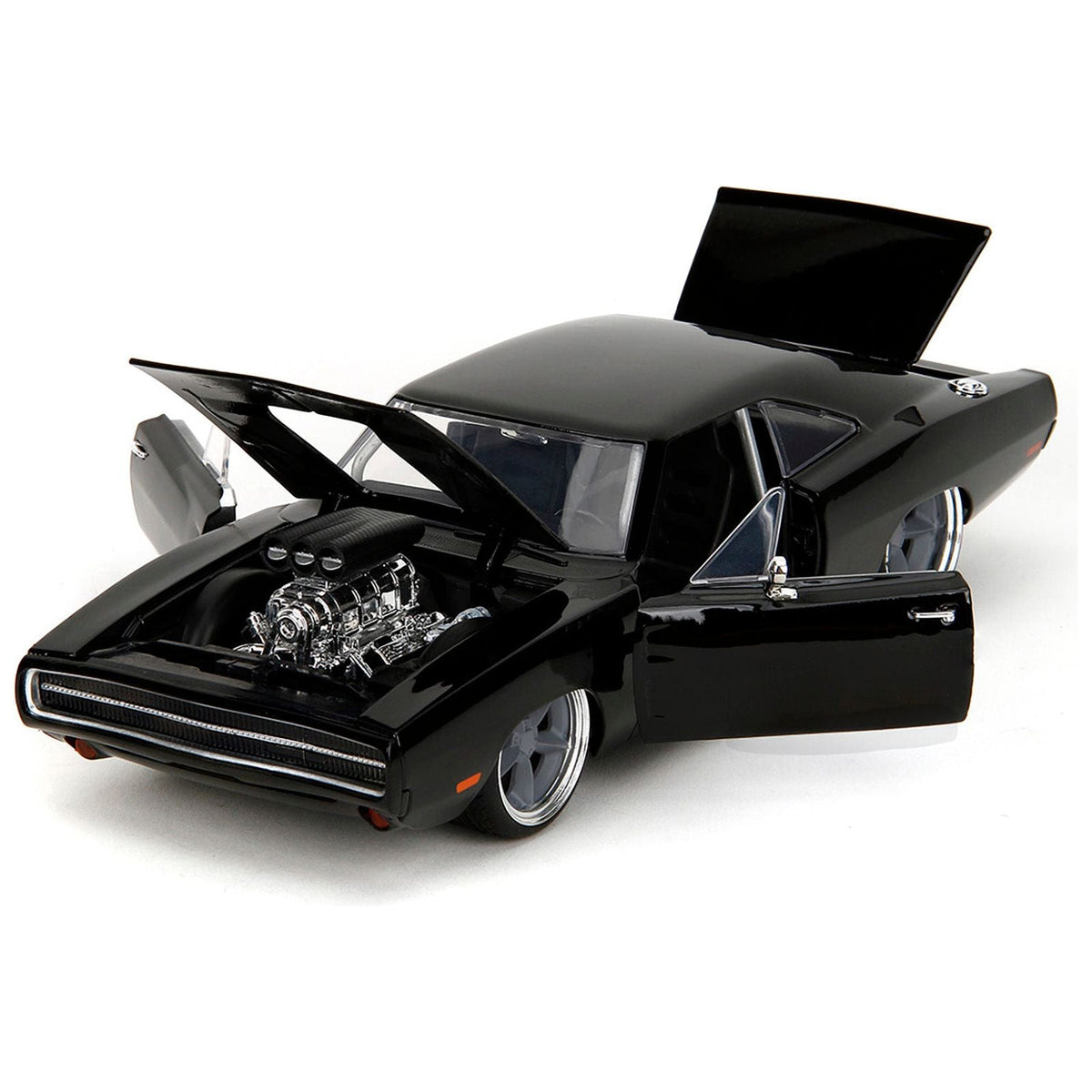 1970 Dodge Charger R/T Black "Fast X" (2023) Movie "Fast & Furious" Series 1/24 Diecast Model Car by Jada-Jada-ModelCars.com