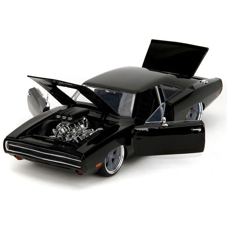 1970 Dodge Charger R/T Black "Fast X" (2023) Movie "Fast & Furious" Series 1/24 Diecast Model Car by Jada-Jada-ModelCars.com