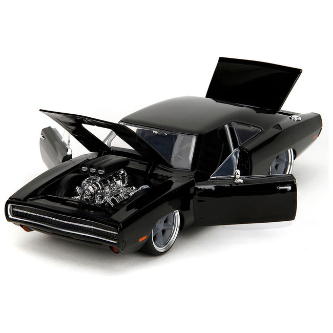 1970 Dodge Charger R/T Black "Fast X" (2023) Movie "Fast & Furious" Series 1/24 Diecast Model Car by Jada-Jada-ModelCars.com