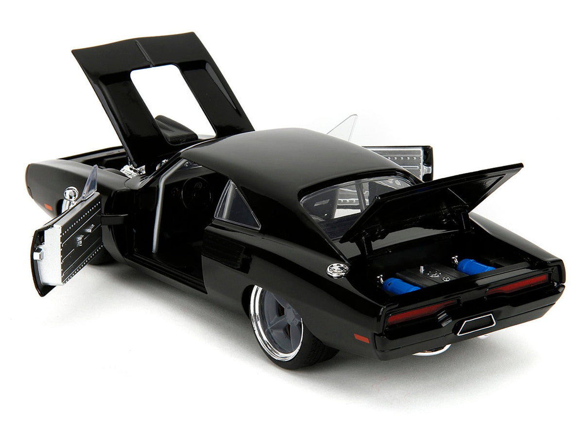 1970 Dodge Charger R/T Black "Fast X" (2023) Movie "Fast & Furious" Series 1/24 Diecast Model Car by Jada-Jada-ModelCars.com
