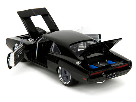 1970 Dodge Charger R/T Black "Fast X" (2023) Movie "Fast & Furious" Series 1/24 Diecast Model Car by Jada-Jada-ModelCars.com