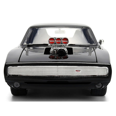 1970 Dodge Charger R/T Black "Furious 7" (2015) Movie "Fast & Furious" Series 1/24 Diecast Model Car by Jada - Jada - ModelCars.com