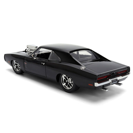 1970 Dodge Charger R/T Black "Furious 7" (2015) Movie "Fast & Furious" Series 1/24 Diecast Model Car by Jada - Jada - ModelCars.com
