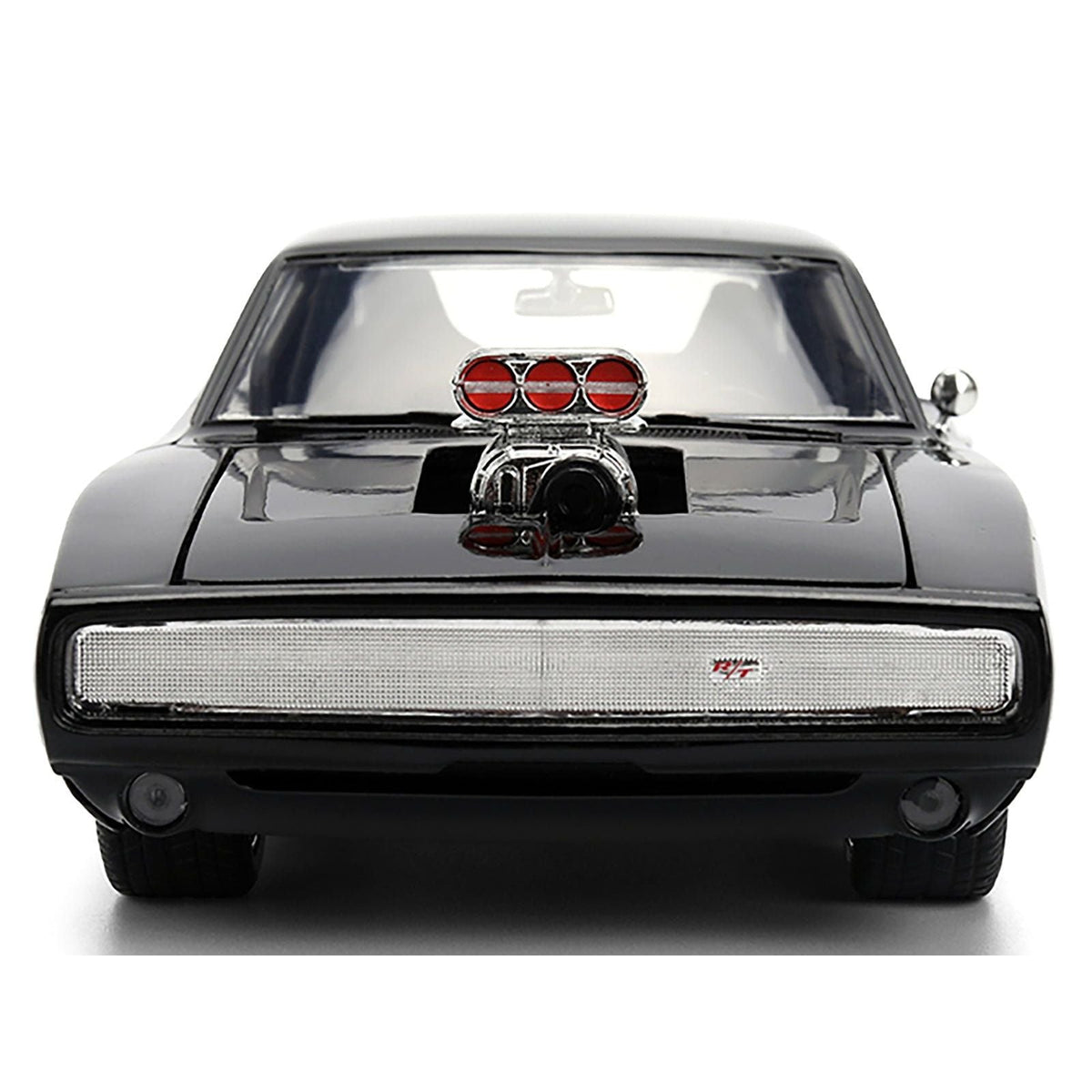 1970 Dodge Charger R/T Black "Furious 7" (2015) Movie "Fast & Furious" Series 1/24 Diecast Model Car by Jada-Jada-ModelCars.com