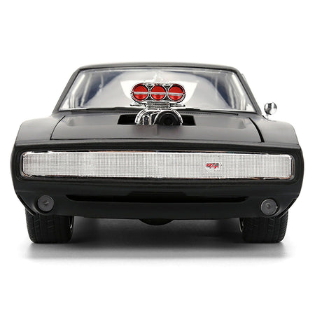 1970 Dodge Charger R/T Matt Black "Fast & Furious" (2009) Movie "Fast & Furious" Series 1/24 Diecast Model Car by Jada - Jada - ModelCars.com