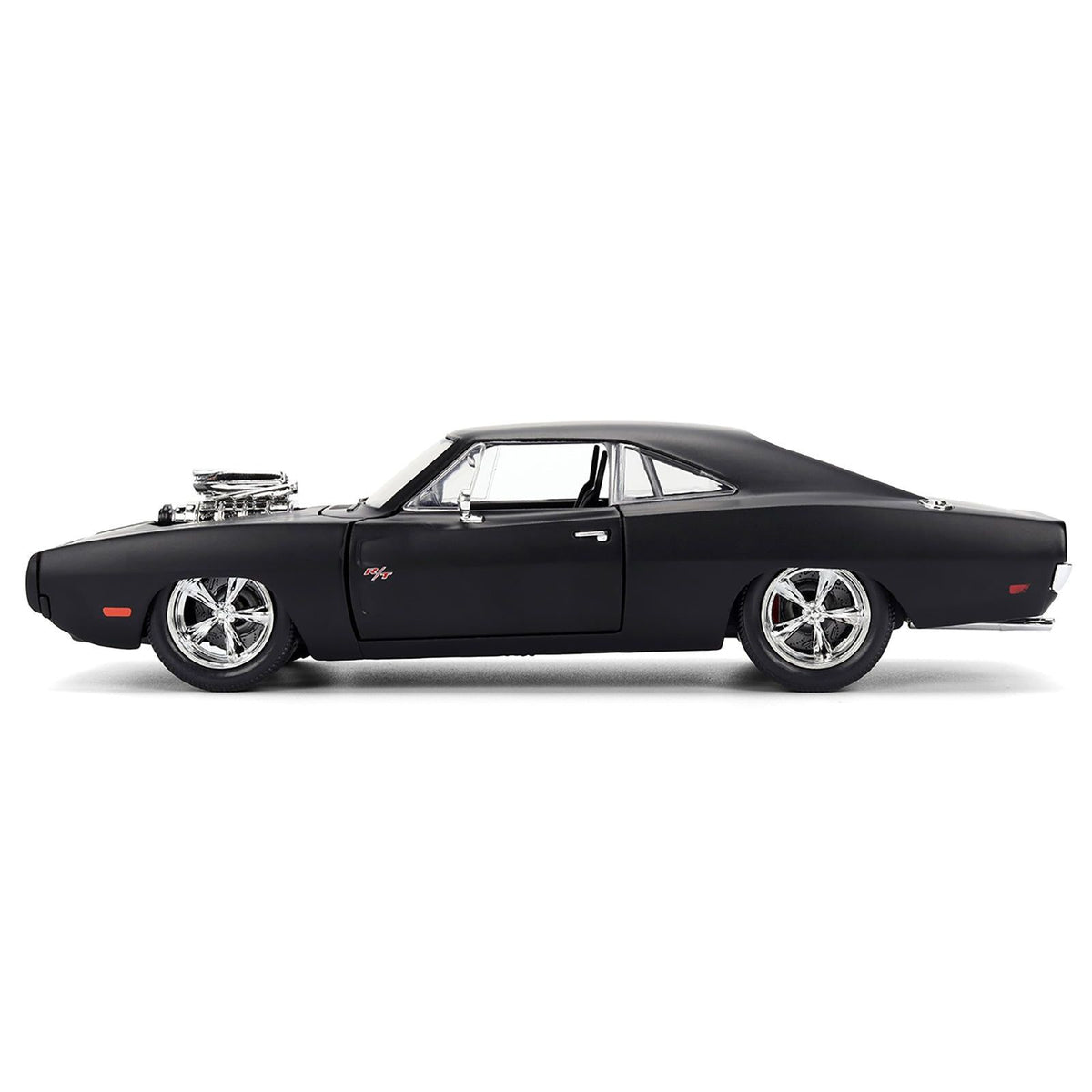 1970 Dodge Charger R/T Matt Black "Fast & Furious" (2009) Movie "Fast & Furious" Series 1/24 Diecast Model Car by Jada - Jada - ModelCars.com