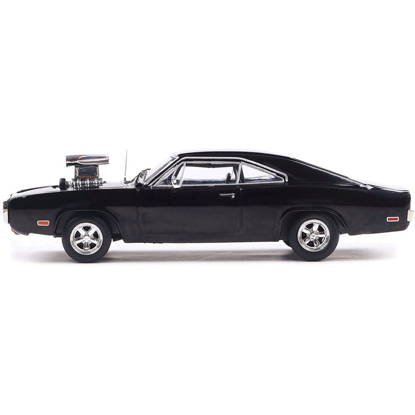 1970 Dodge Charger with Blown Engine Black 1/43 Diecast Model by IXO Models - IXO - ModelCars.com
