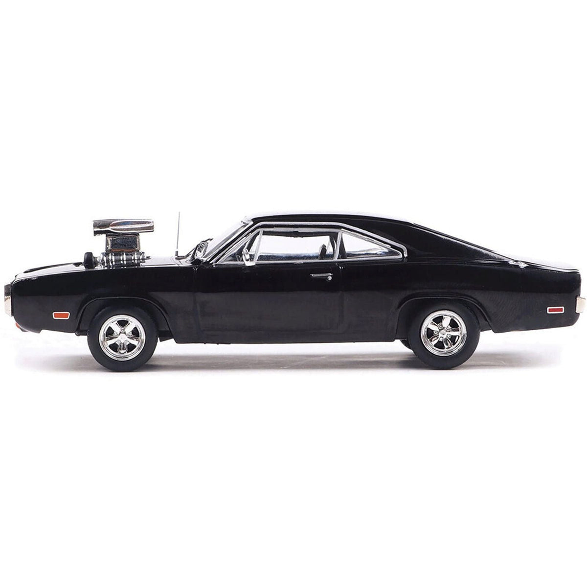 1970 Dodge Charger with Blown Engine Black 1/43 Diecast Model by IXO Models-IXO-ModelCars.com