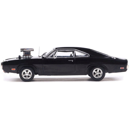 1970 Dodge Charger with Blown Engine Black 1/43 Diecast Model by IXO Models-IXO-ModelCars.com