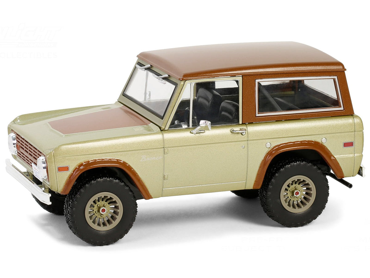 1970 Ford Bronco Gold Metallic with Brown Hood and Top "Lost" (2004-2010) TV Series "Hollywood" Series 20 1/24 Diecast Model Car by Greenlight-Greenlight-ModelCars.com