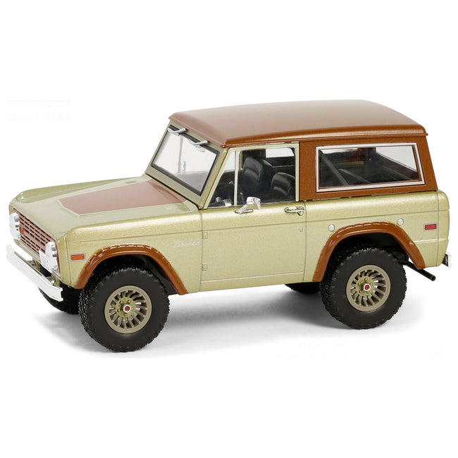 1970 Ford Bronco Gold Metallic with Brown Hood and Top "Lost" (2004-2010) TV Series "Hollywood" Series 20 1/24 Diecast Model Car by Greenlight-Greenlight-ModelCars.com