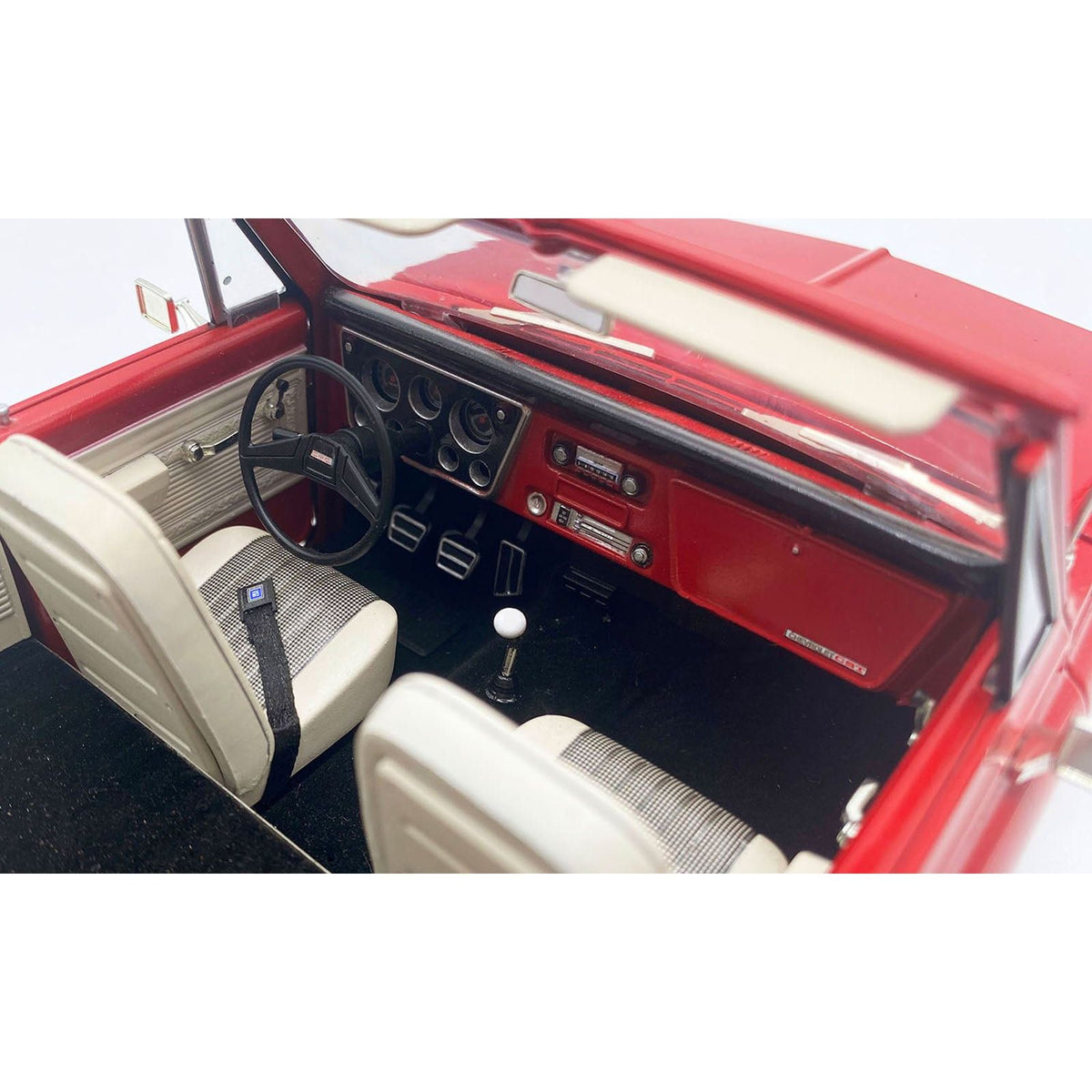 1970 GMC Jimmy Red Metallic with White Top "Slammed Custom" Limited Edition to 402 pieces Worldwide 1/18 Diecast Model Car by ACME - Acme - ModelCars.com