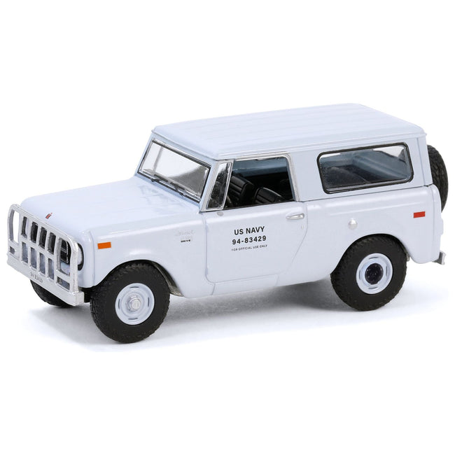 1970 Harvester Scout "United States Navy" Light Gray "Battalion 64" Series 4 1/64 Diecast Model Car by Greenlight - Greenlight - ModelCars.com