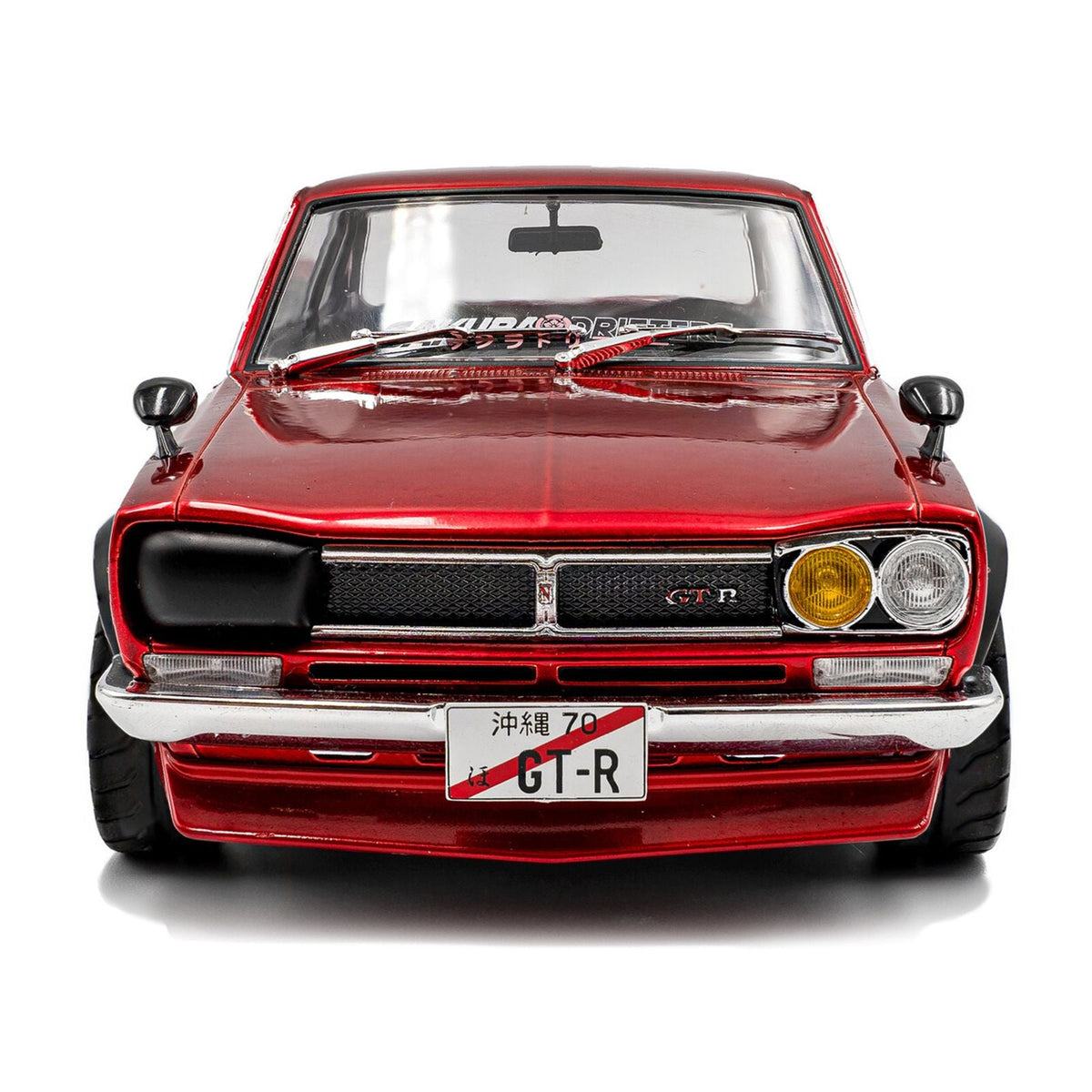 1970 Nissan Skyline (C10) Hakosuka RHD (Right Hand Drive) Red Metallic 1/18 Diecast Model Car by Solido-Solido-ModelCars.com