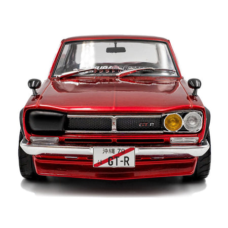 1970 Nissan Skyline (C10) Hakosuka RHD (Right Hand Drive) Red Metallic 1/18 Diecast Model Car by Solido-Solido-ModelCars.com