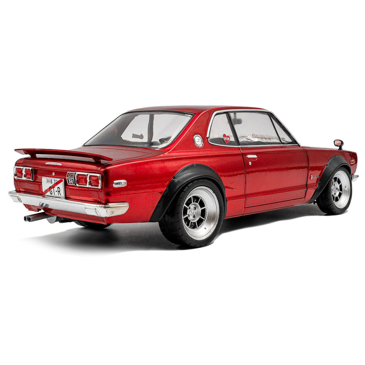 1970 Nissan Skyline (C10) Hakosuka RHD (Right Hand Drive) Red Metallic 1/18 Diecast Model Car by Solido-Solido-ModelCars.com
