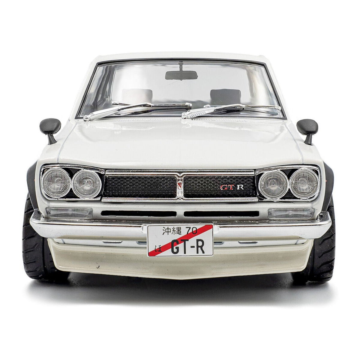 1970 Nissan Skyline (C10) Hakosuka RHD (Right Hand Drive) White 1/18 Diecast Model Car by Solido-Solido-ModelCars.com
