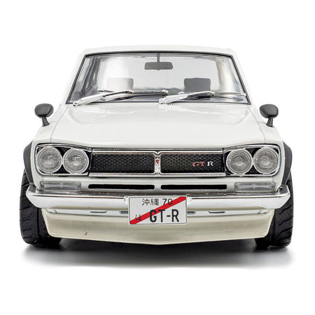 1970 Nissan Skyline (C10) Hakosuka RHD (Right Hand Drive) White 1/18 Diecast Model Car by Solido-Solido-ModelCars.com