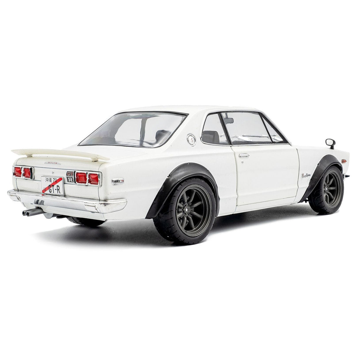 1970 Nissan Skyline (C10) Hakosuka RHD (Right Hand Drive) White 1/18 Diecast Model Car by Solido-Solido-ModelCars.com