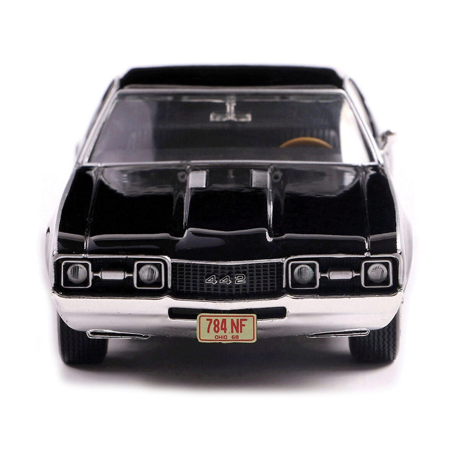 1970 Oldsmobile 442 W - 30 Ebony Black with Red Stripes 1/43 Diecast Model by IXO Models - IXO - ModelCars.com